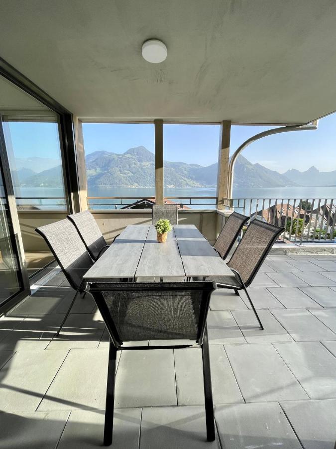 Chez-Marie Vue Fantastique Entre Lac Et Montagne Beckenried Exteriér fotografie